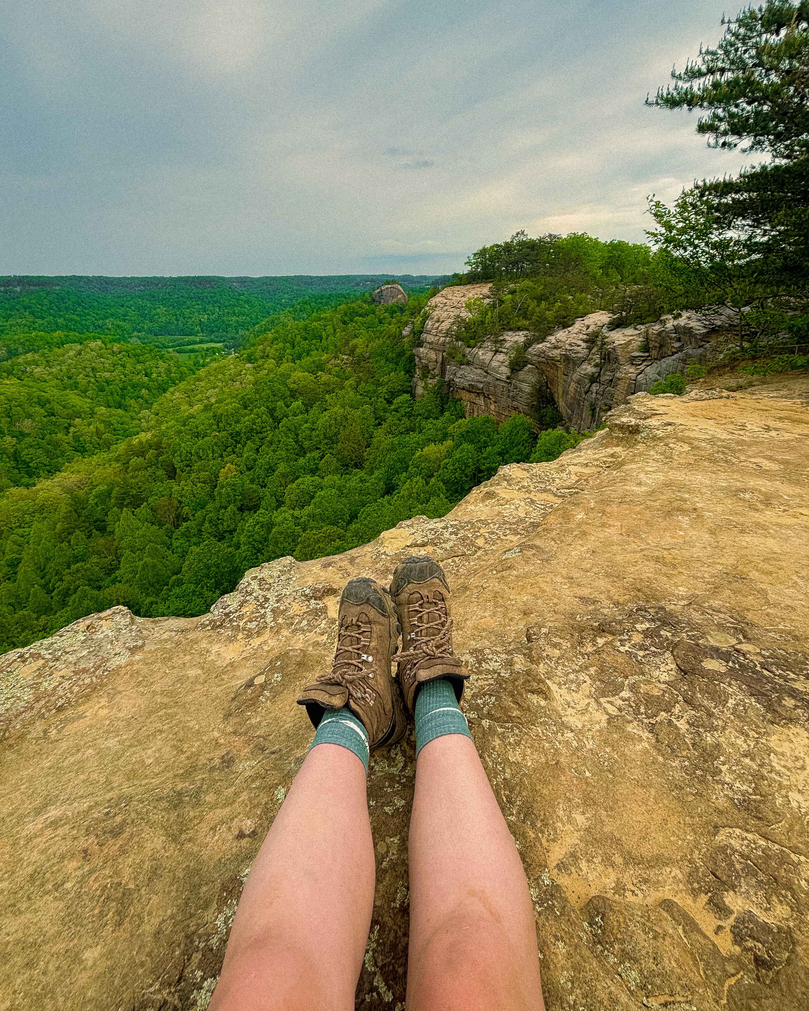 Hiking boots on the Auxier Ridge Trail