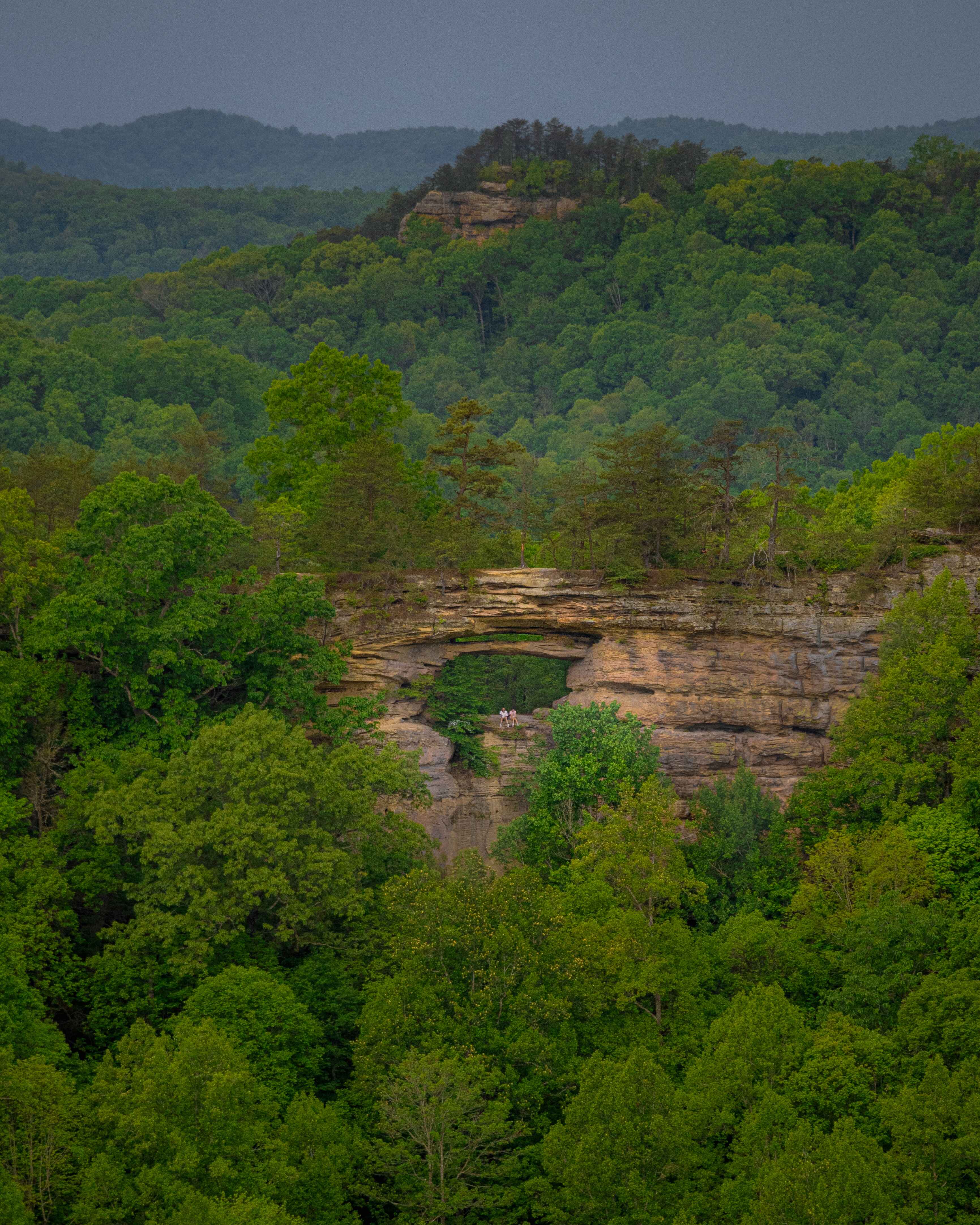 View of double arch from Auxier Ridge Trail