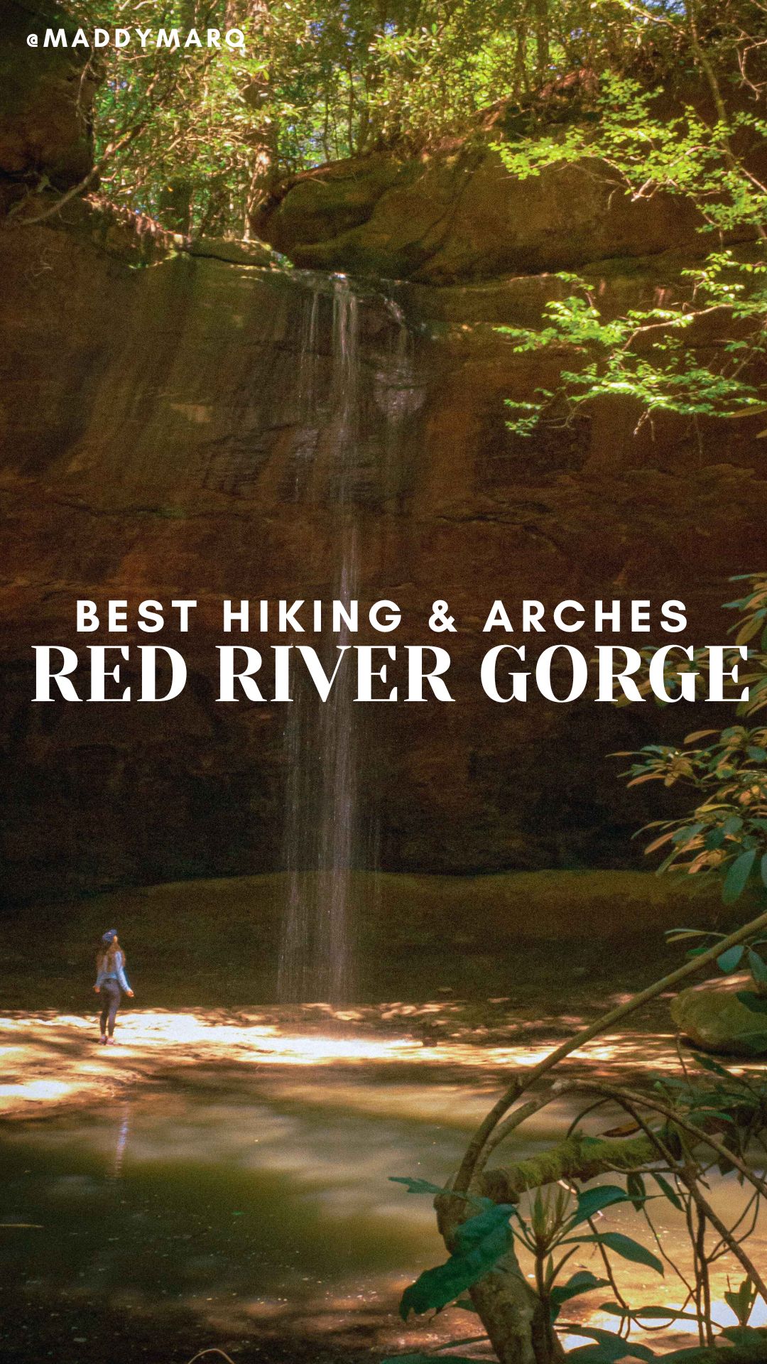 "best hiking red river gorge" over image of copperas falls hike