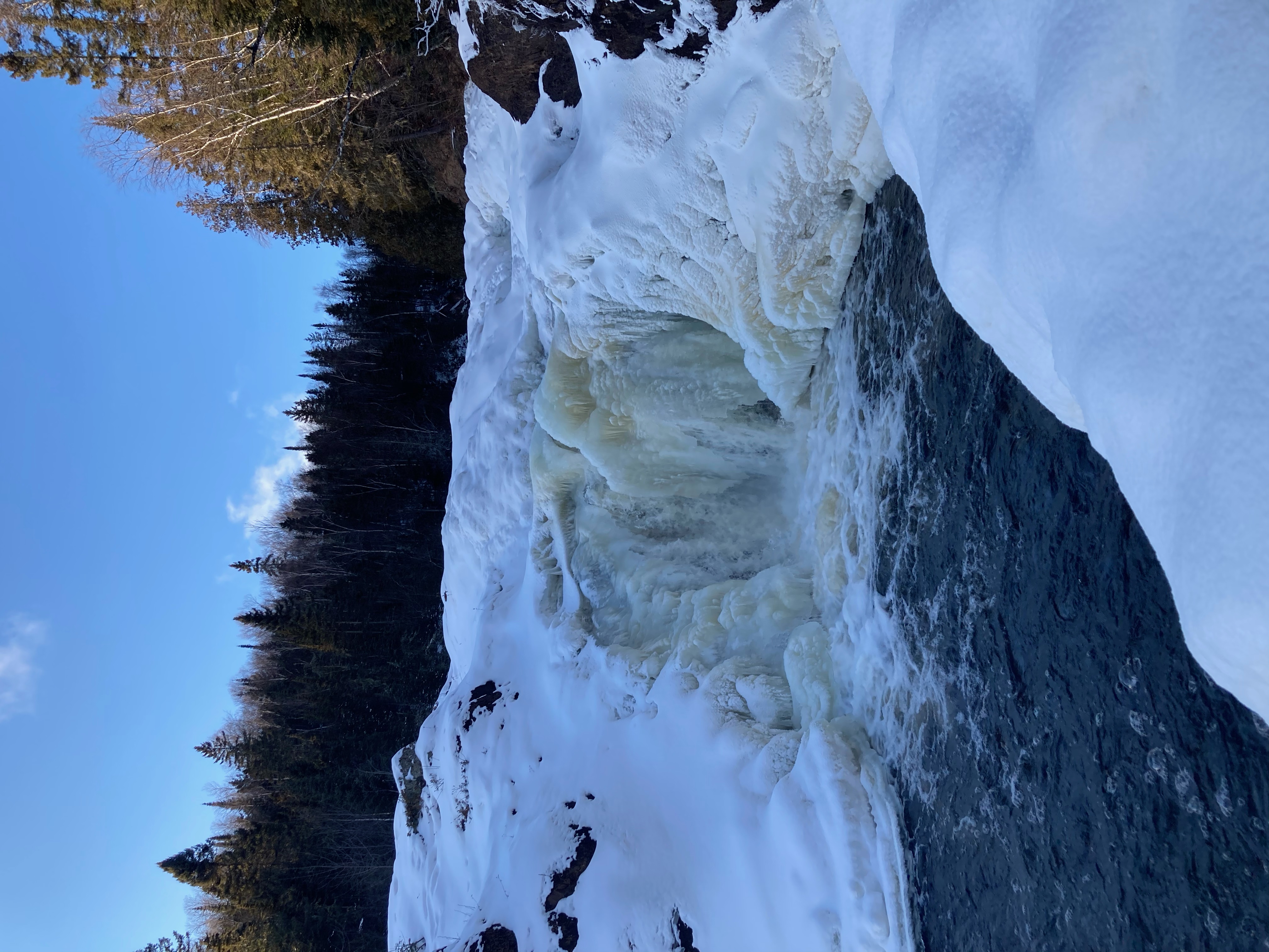 Upper Falls north of Grand Marais MN near Devils Kettle