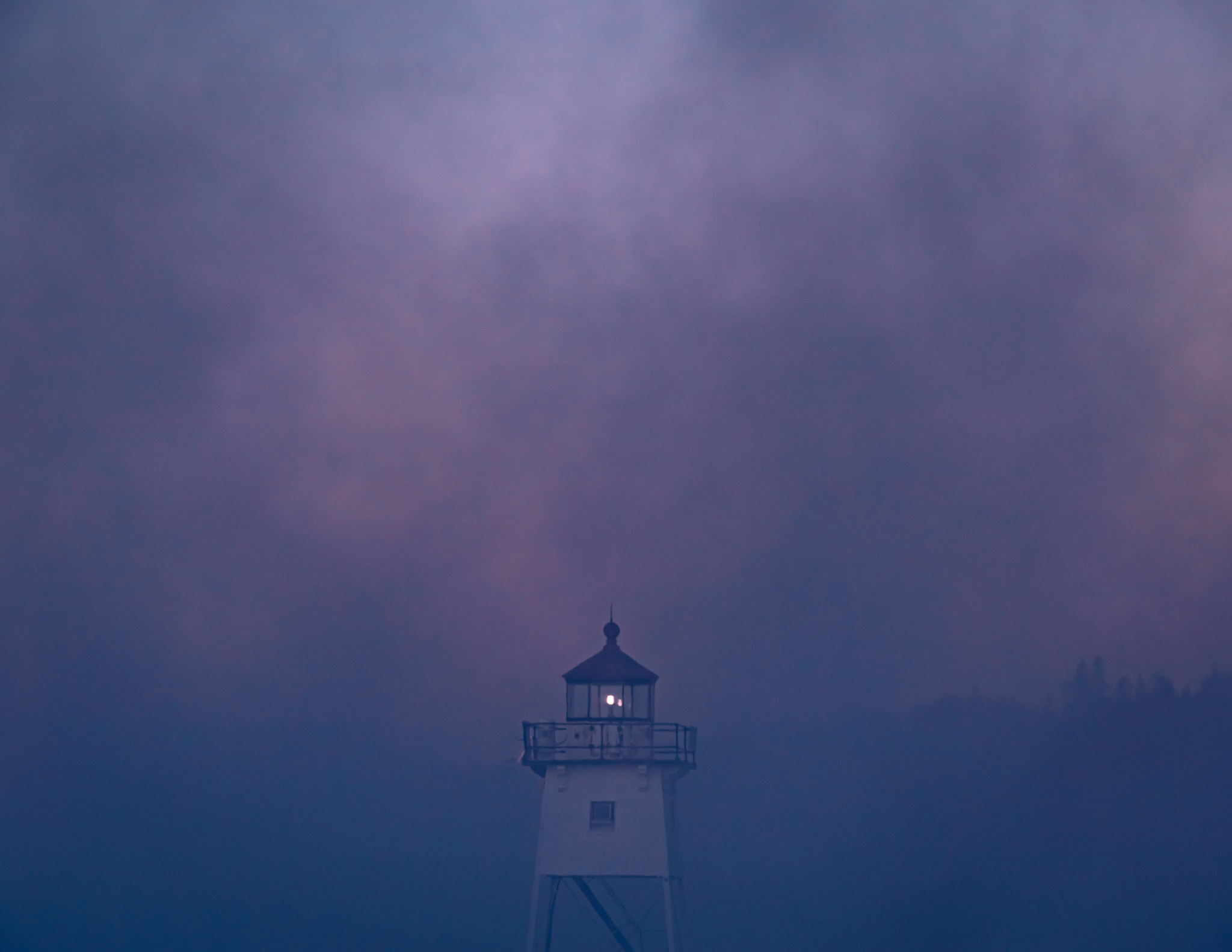 Sea Smoke at the Grand Marais Lighthouse