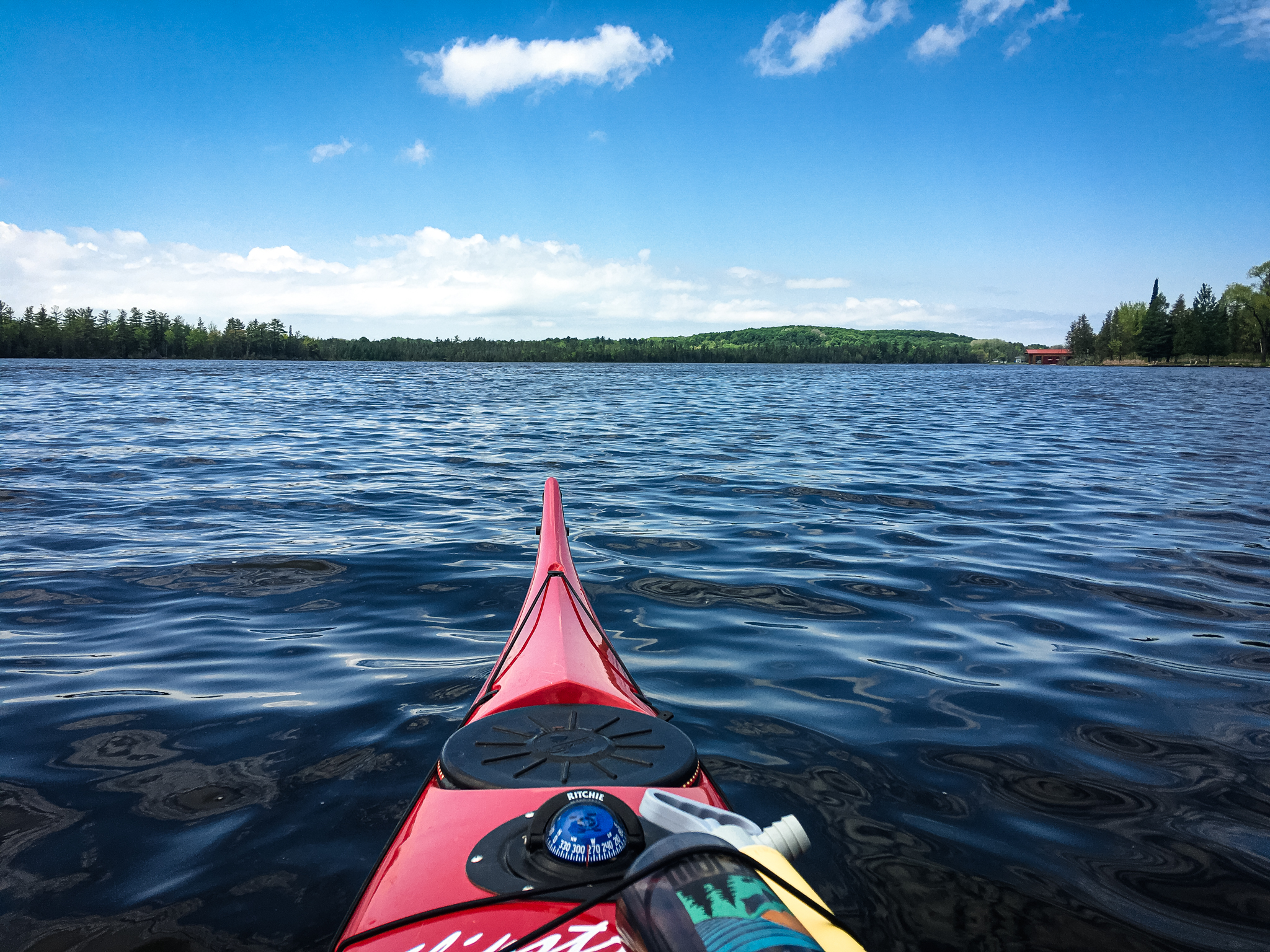 Kayaking on the Chain of Lakes near Traverse City