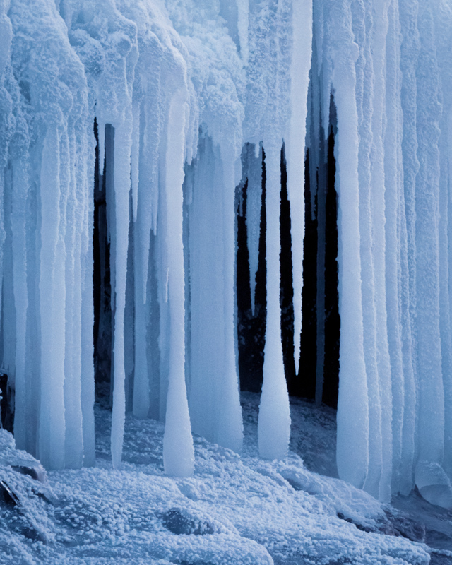 Ice on the Breakwater in Grand Marais Minnesota
