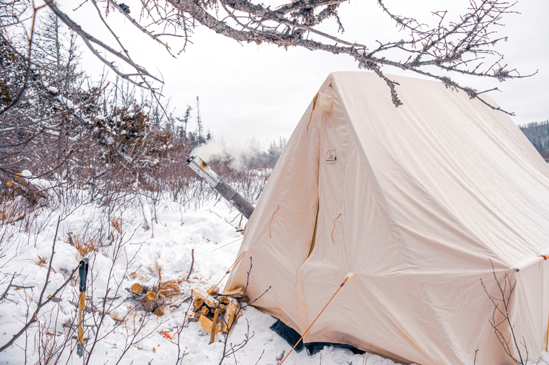 Winter Camping on the Gunflint Trail with a Snowtrekker winter tent