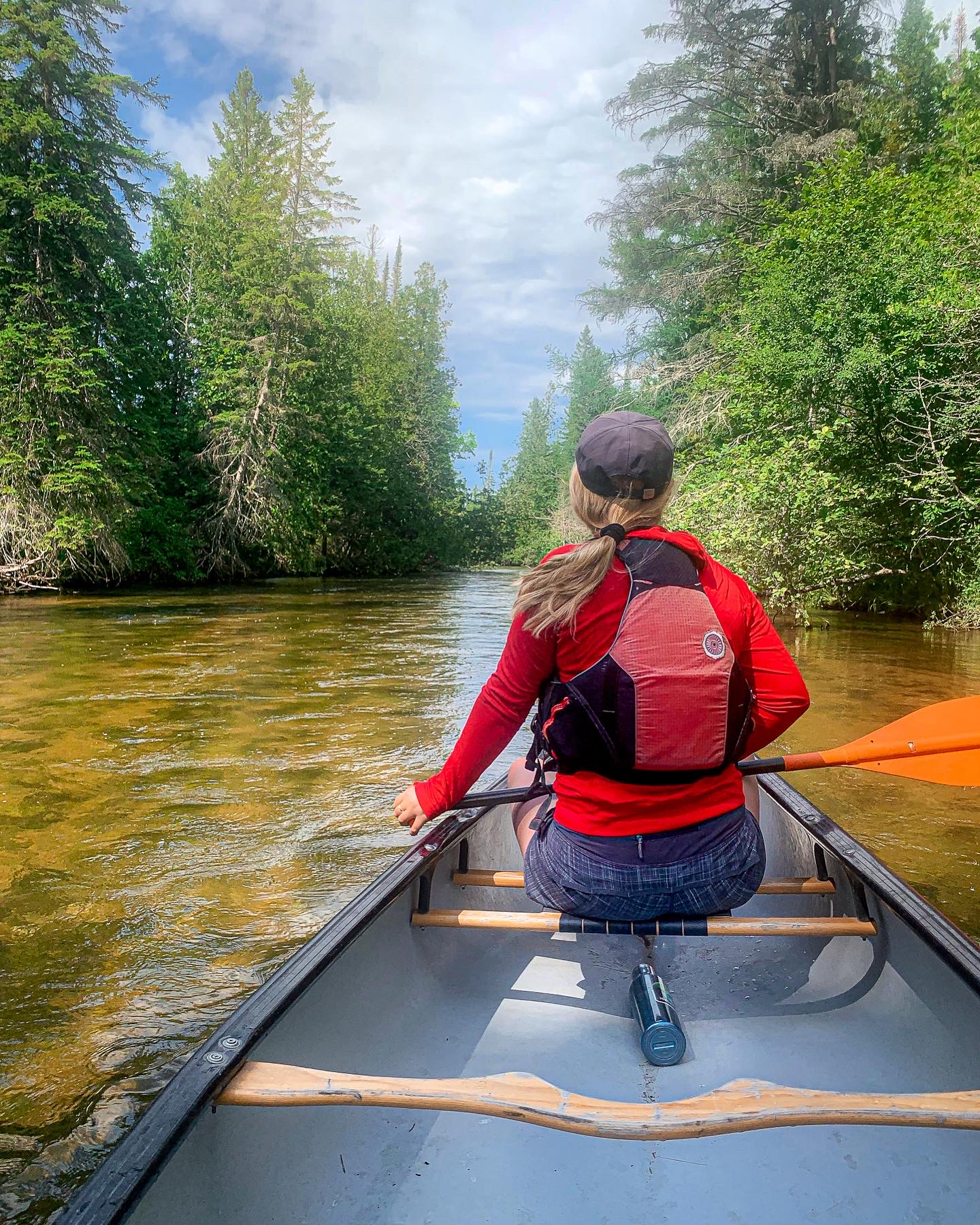 canoeing the jordan river near bellaire