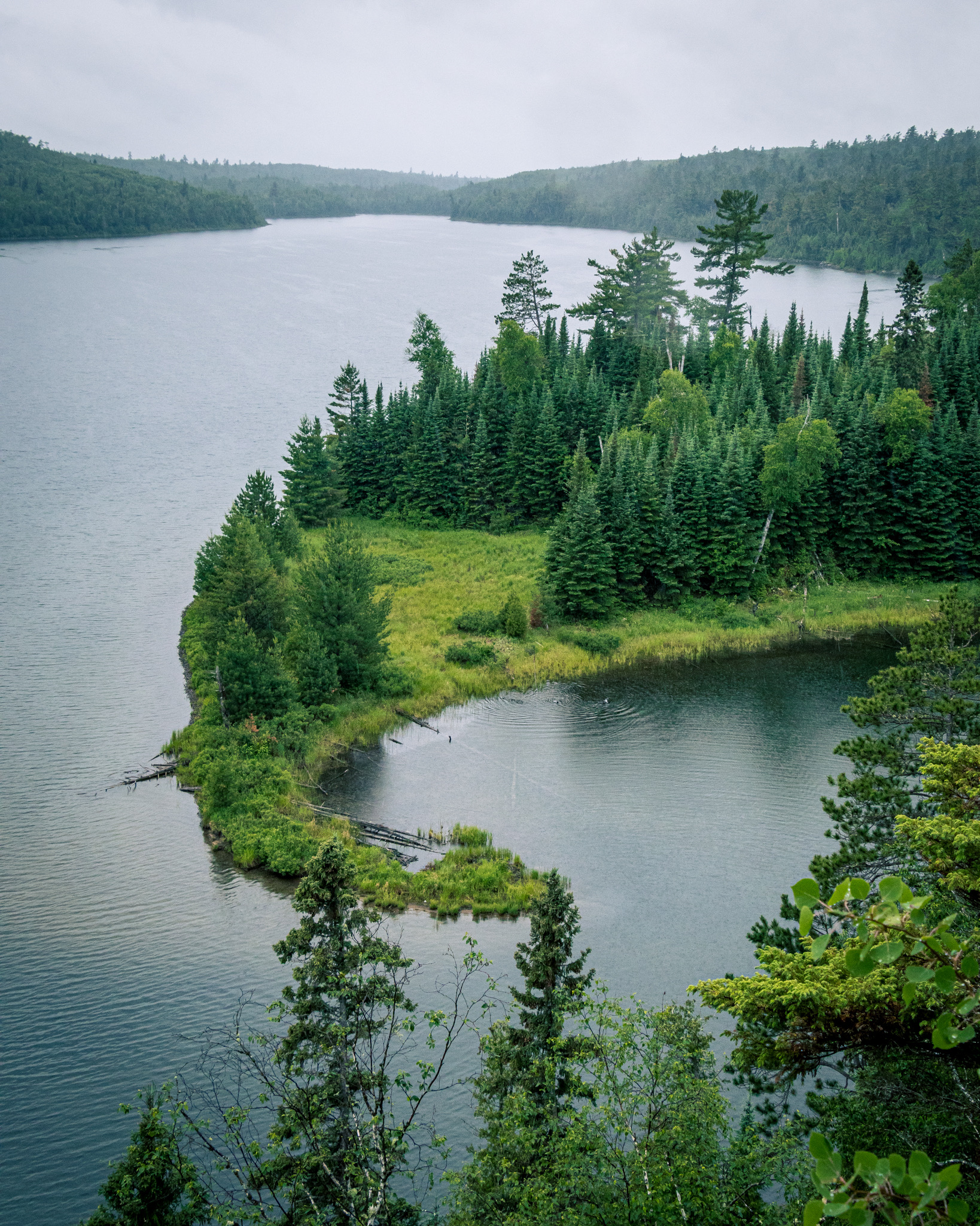 Moss Lake Overlook in the Superior National Forest off the Gunflint Trail near Grand marais, MN