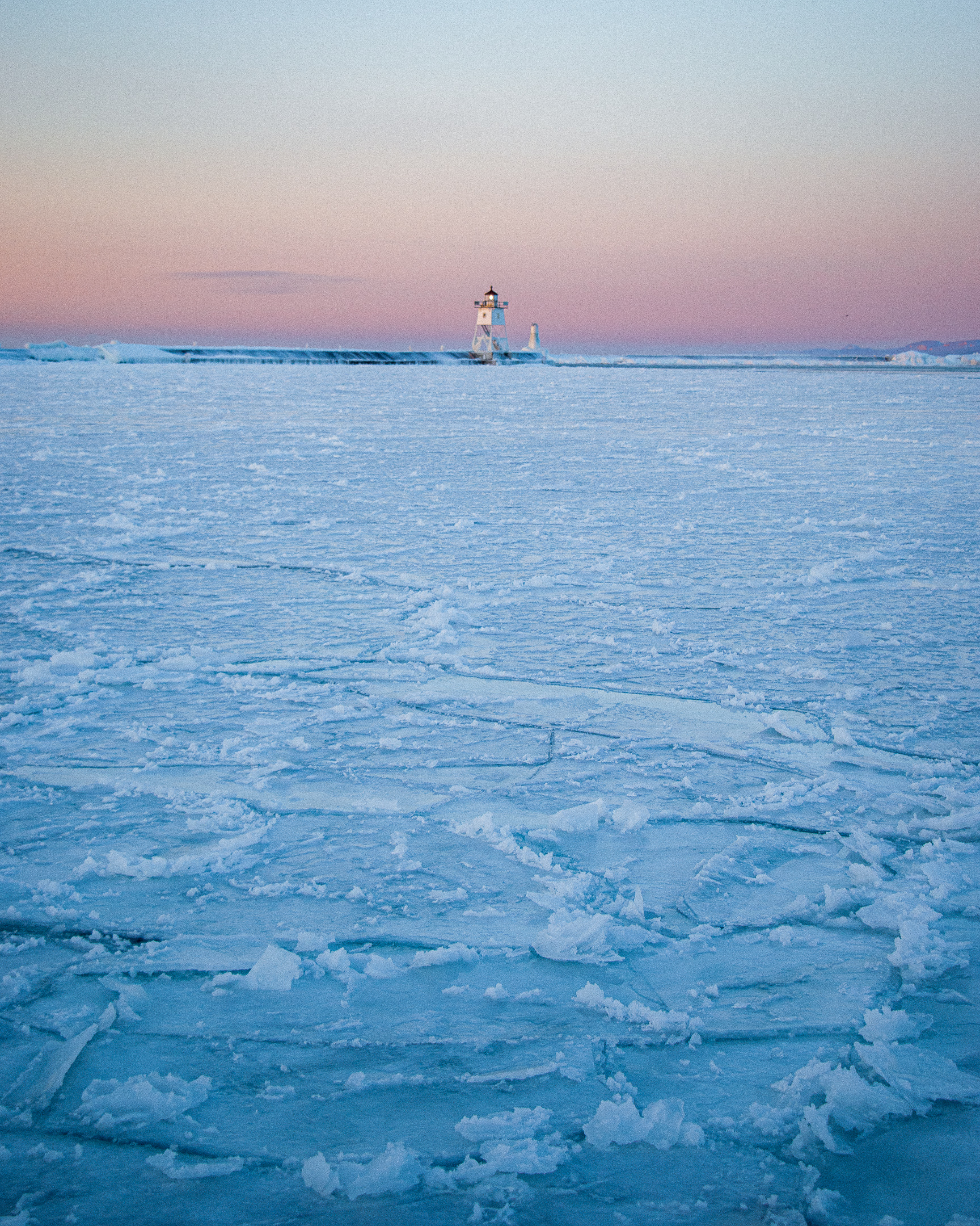 Frozen Bay, Grand Marais, MN