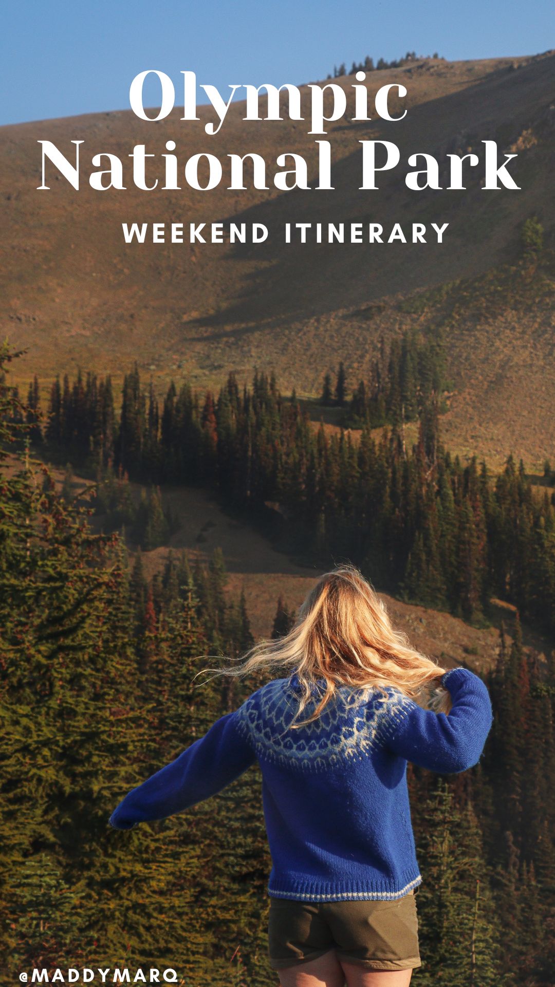 best things to do in olympic national park over image of a woman on hurricane ridge