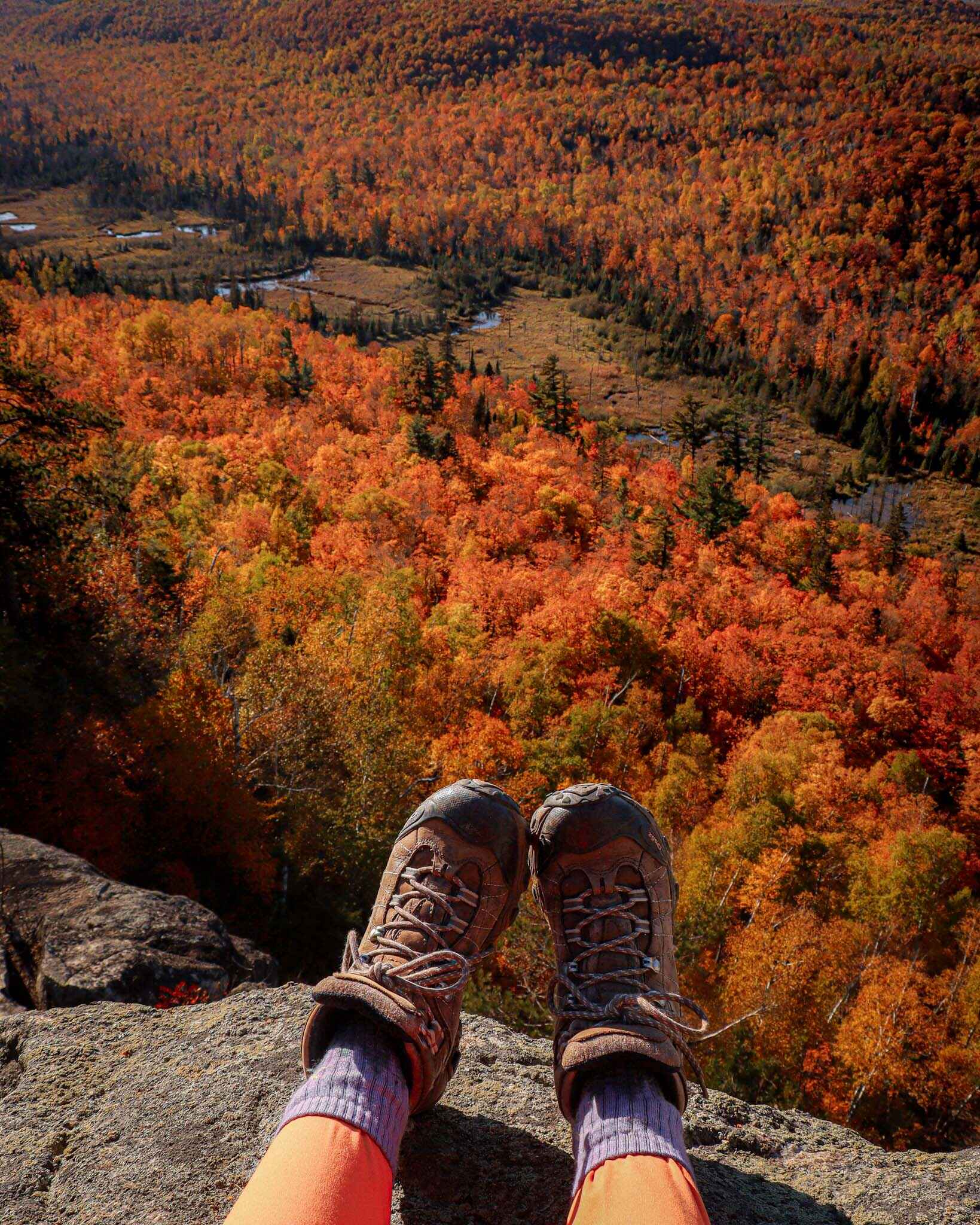 View of Palisade Valley from Mount Trudee, one of the best hard hikes near duluth