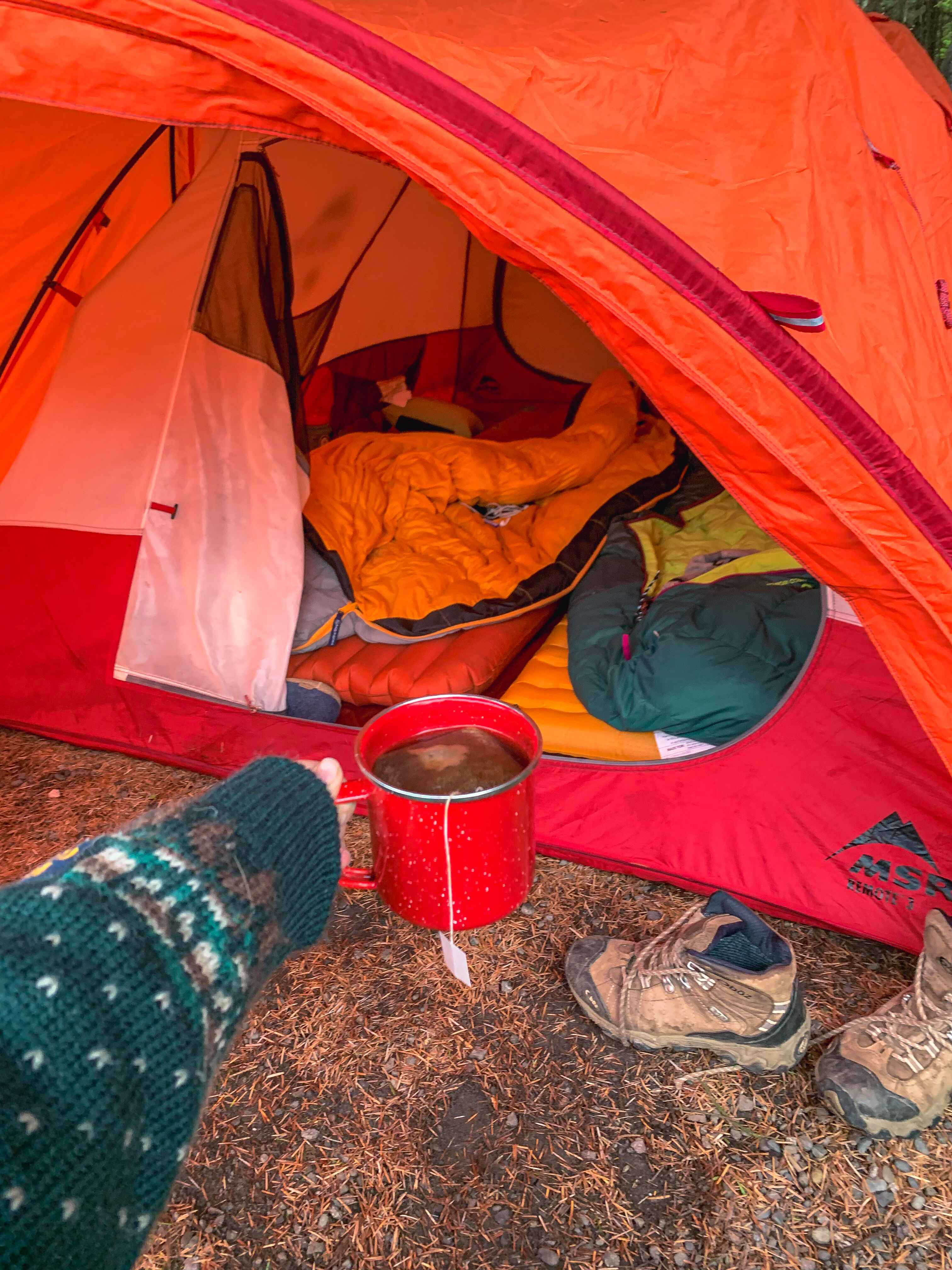 Camping at Ruby Beach in Olympic National Park