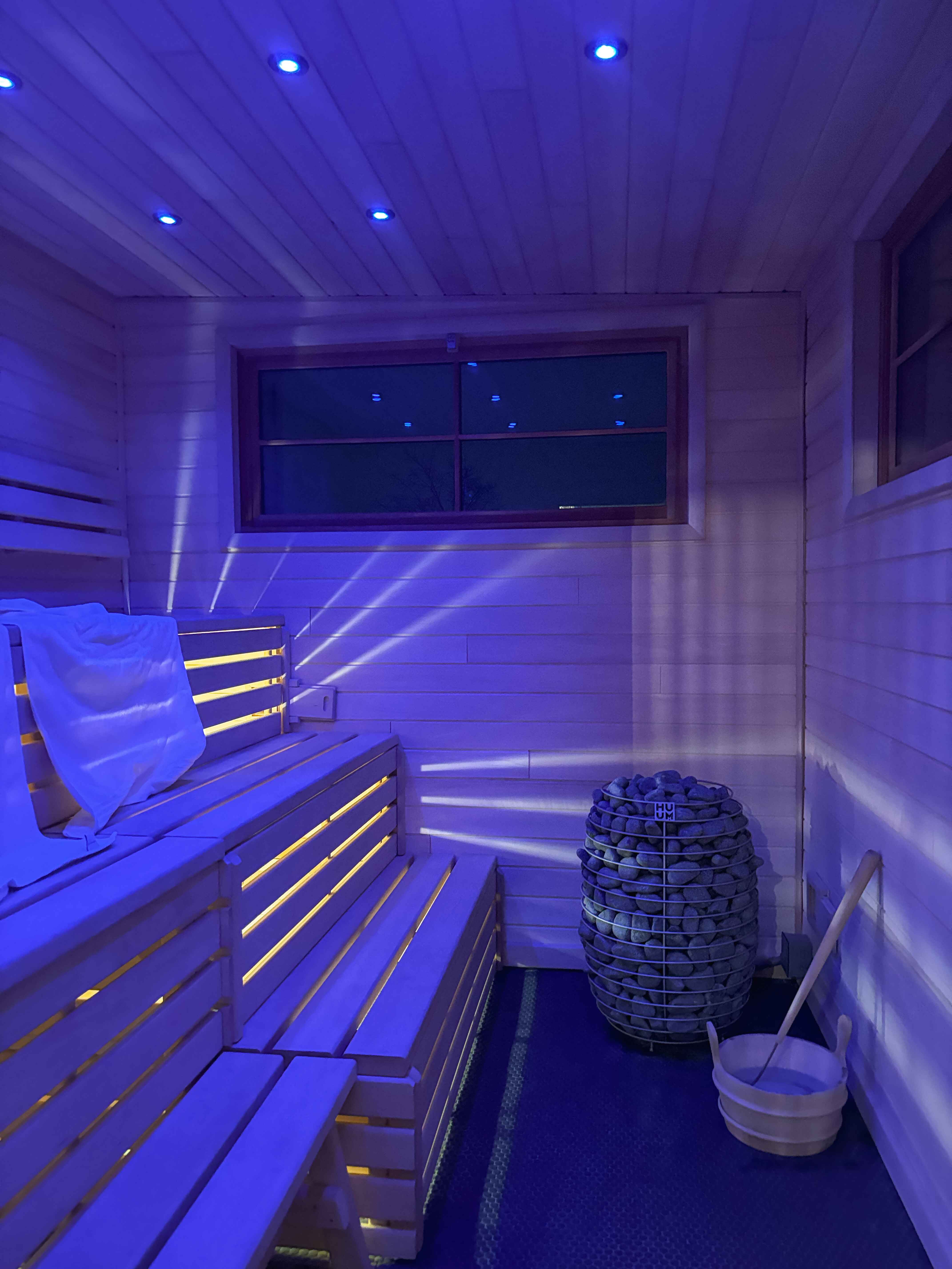 sauna at st james social