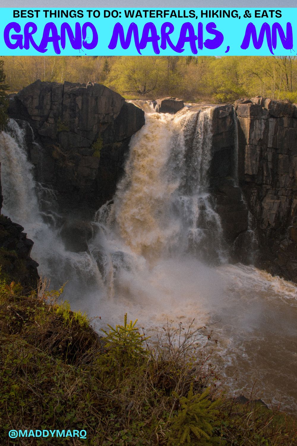 best things to do grand marais mn over image of high falls in grand portage