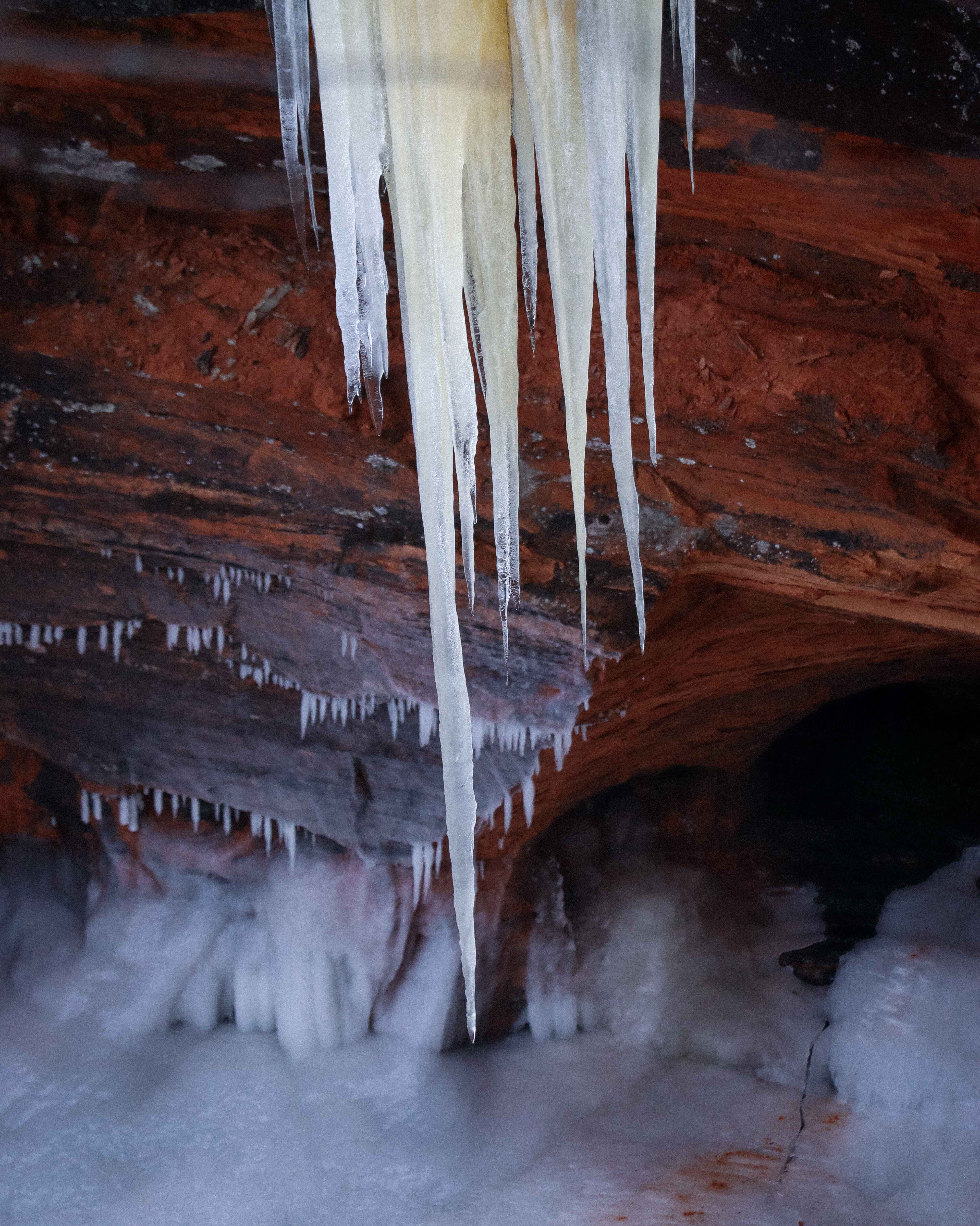 detailed image of the apostle islands ice caves
