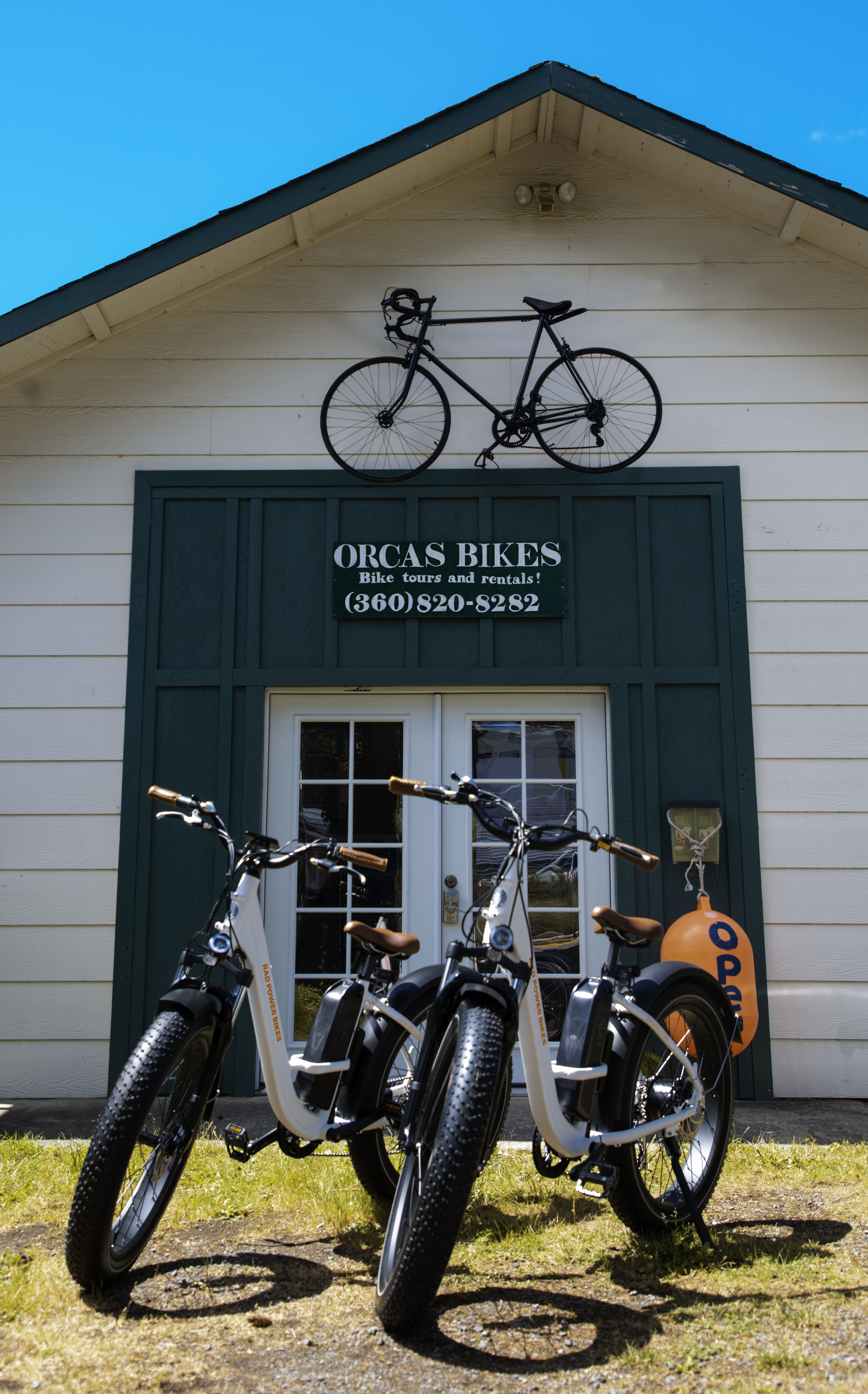 renting bikes and ebikes on Orcas Island