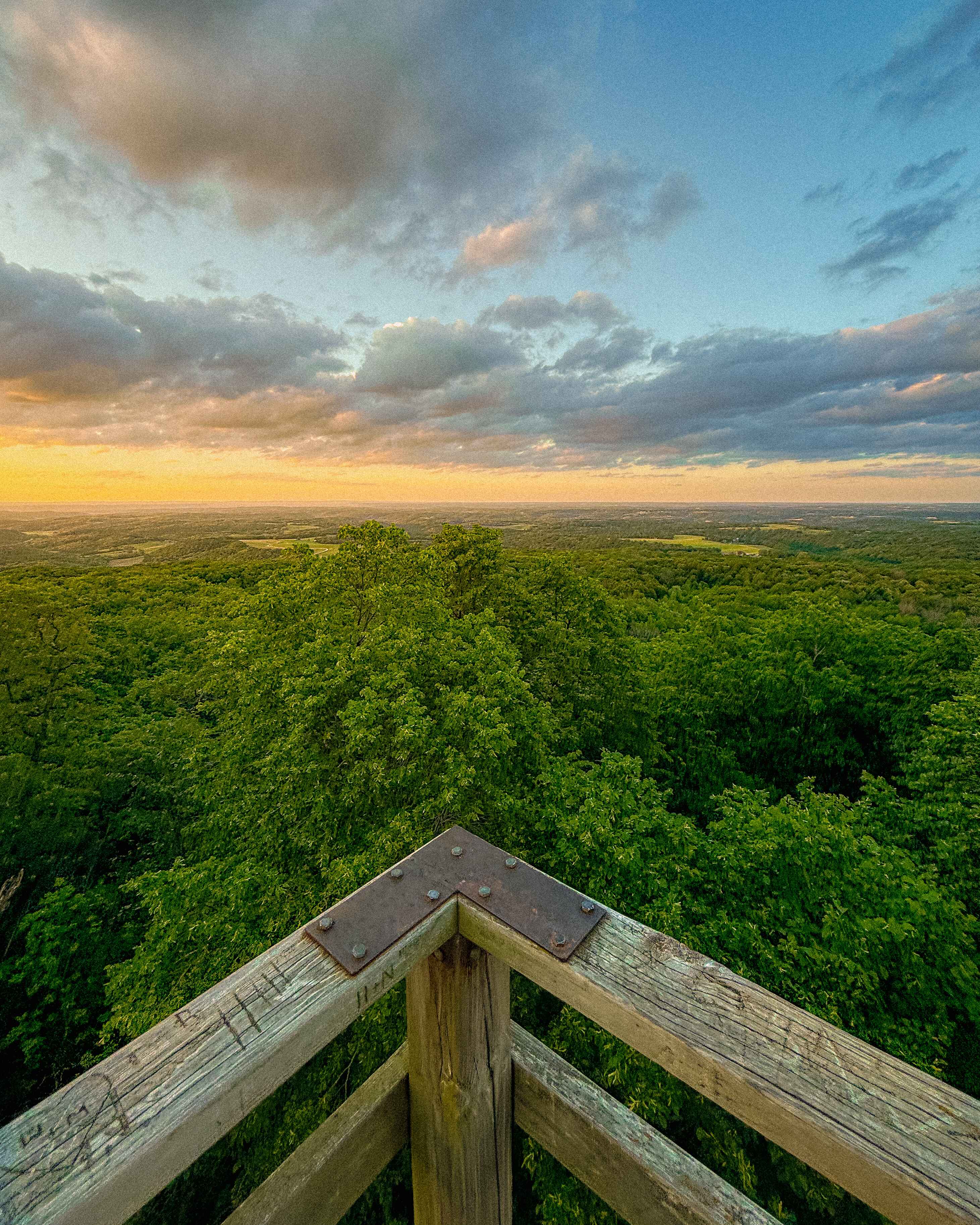 Image from a lookout tower in the driftless