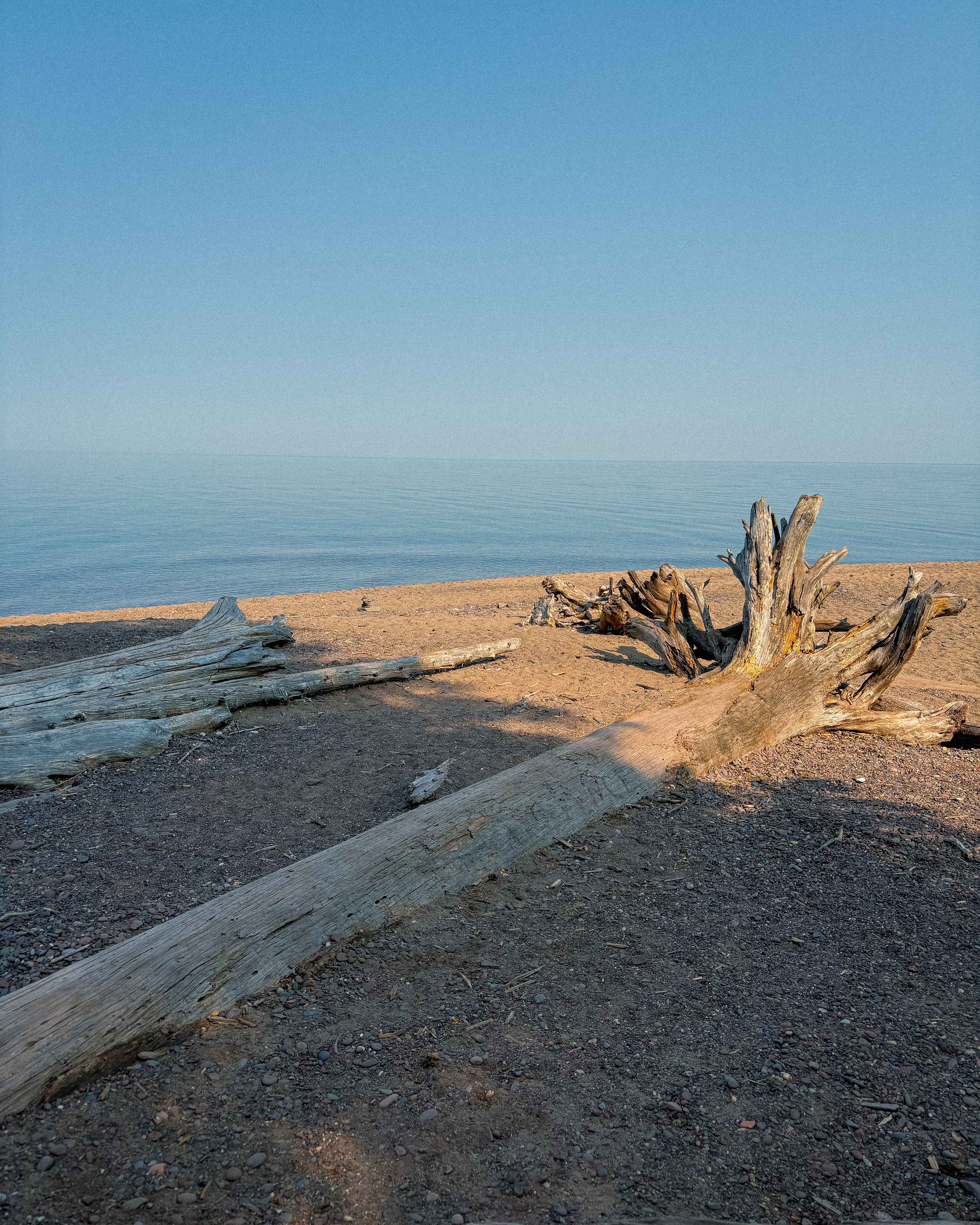 Image of the beach in the Porcupine Mountains Wilderness State Park