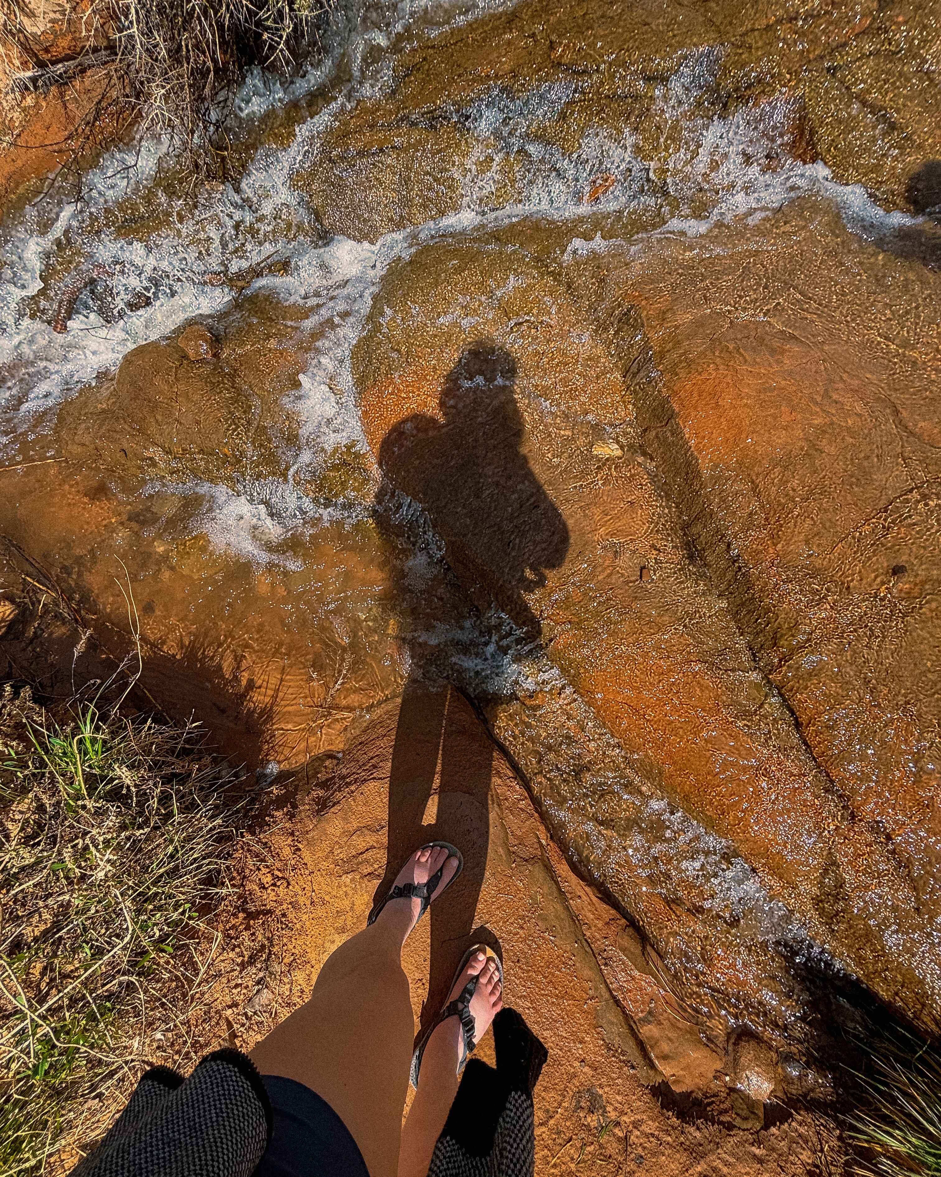 A rare stream in the desert near Moab, Utah