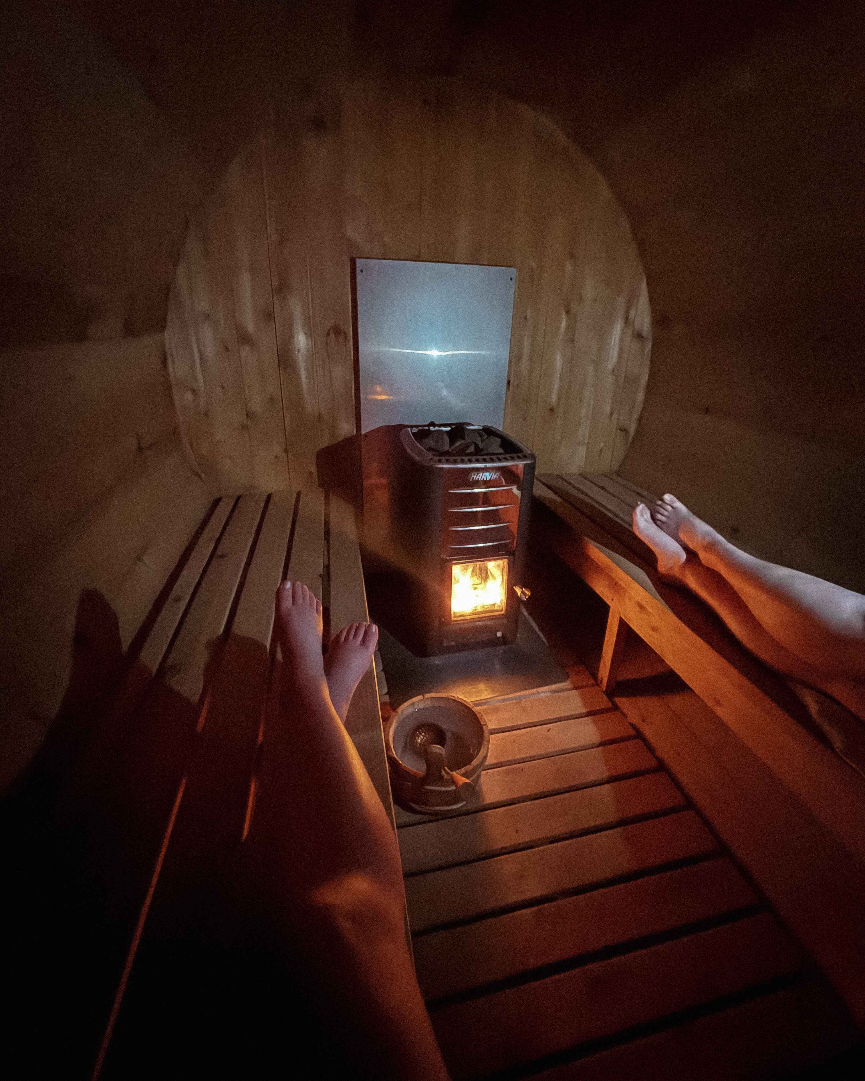 Sauna at glamping canyonlands