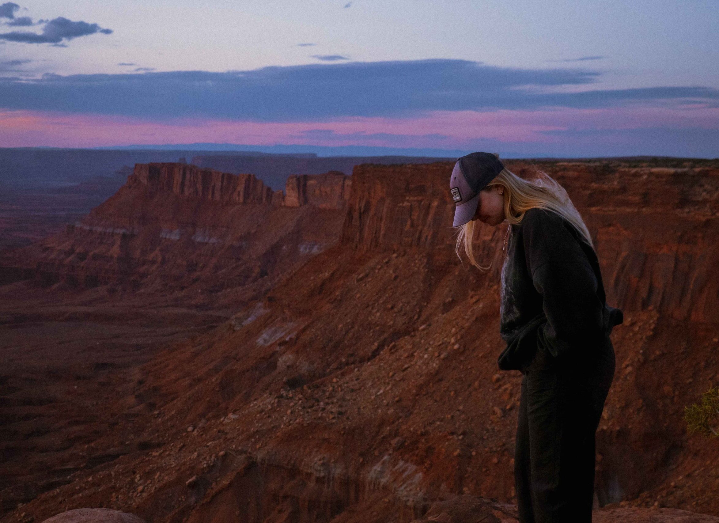 image of sunset from the Needles Overlook near Moab