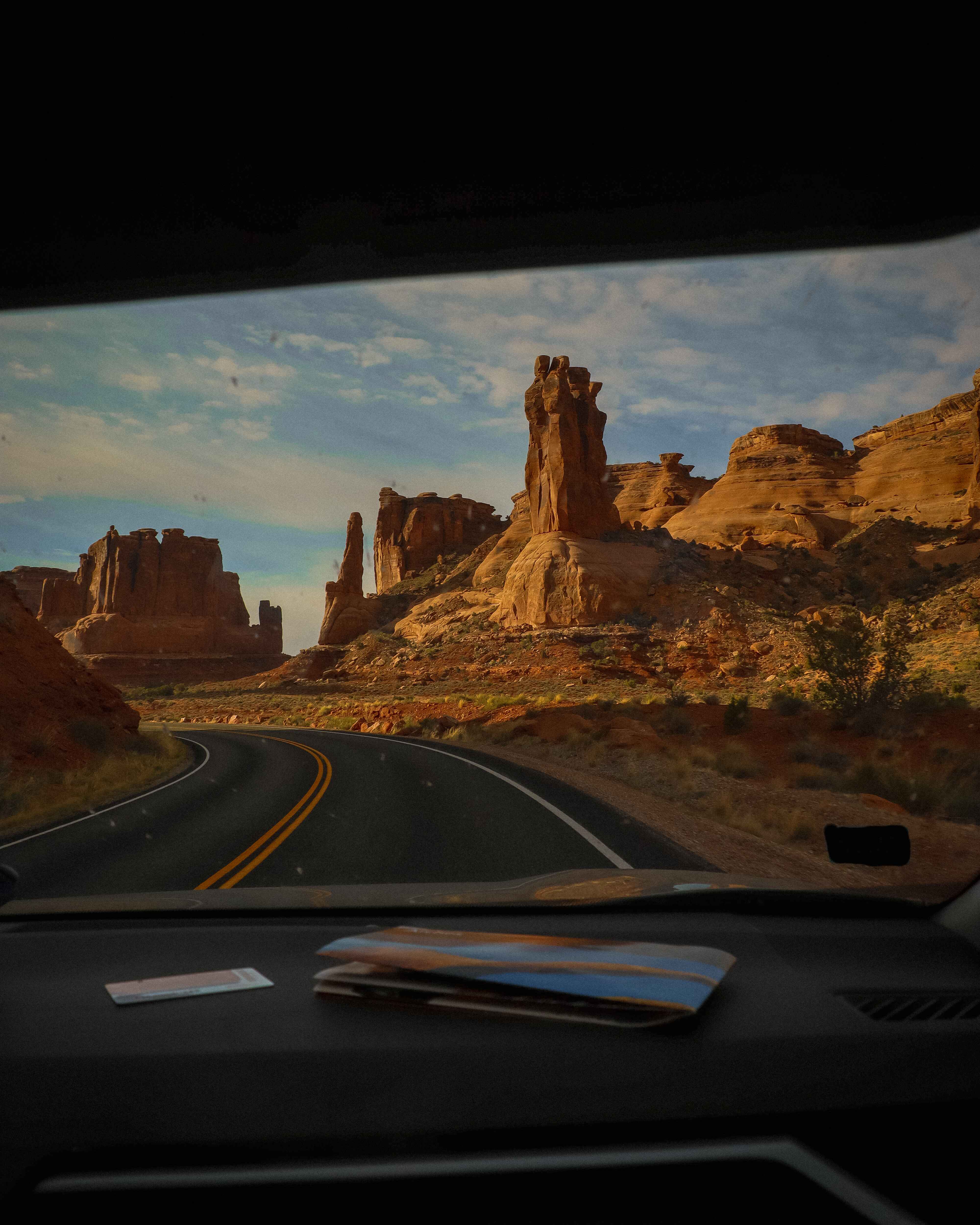 Scenic Drive through Arches National Park