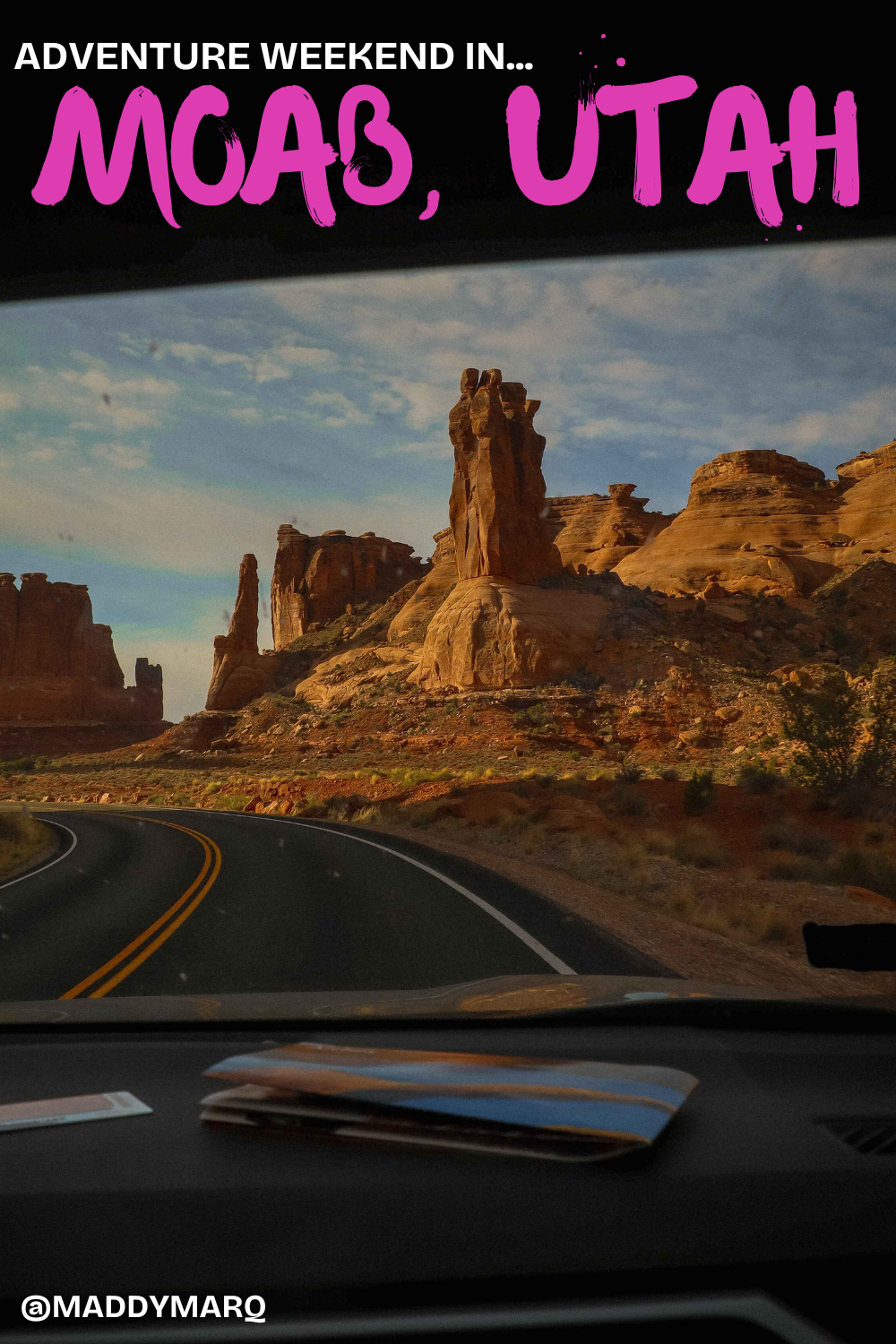 Weekend in moab adventure ideas over image of road tripping arches national Park
