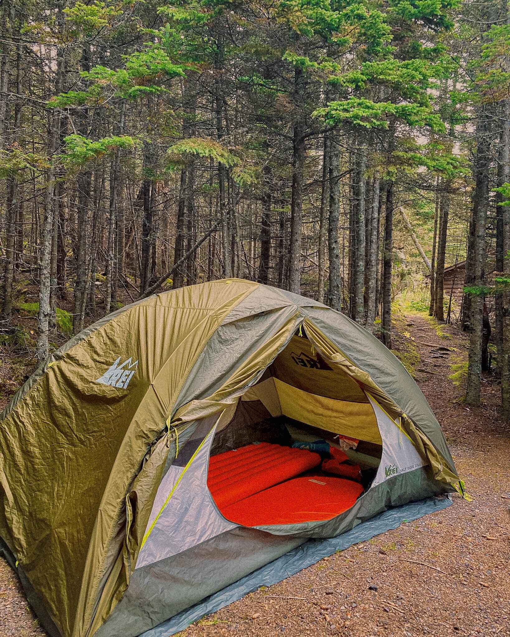 image of a thermarest self-inflating sleeping pad a in a tent 