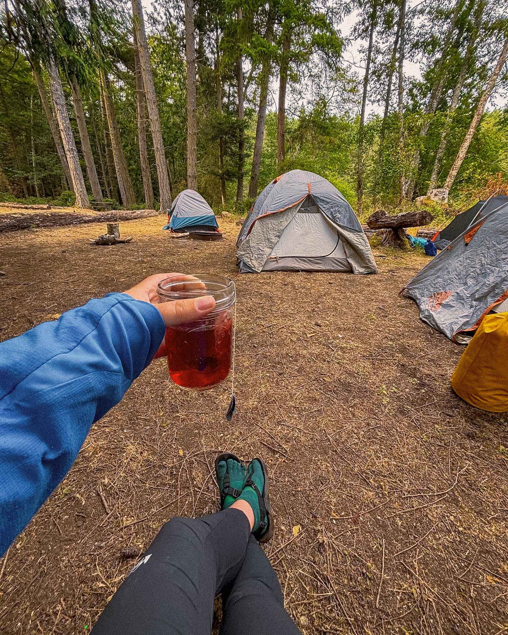 image of a camp set up