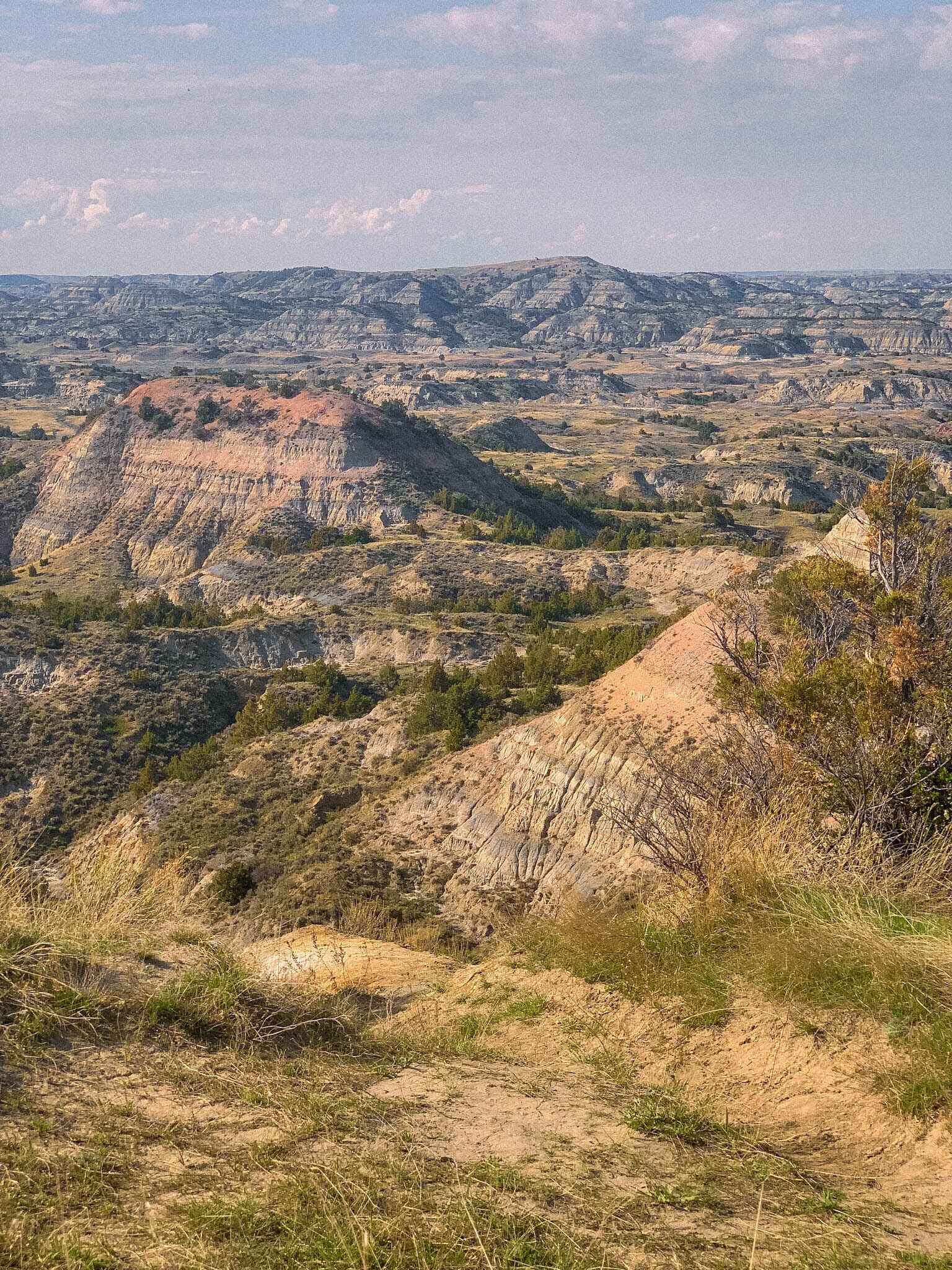 Views of Painted Canyon in Theodore Roosevelt National Park