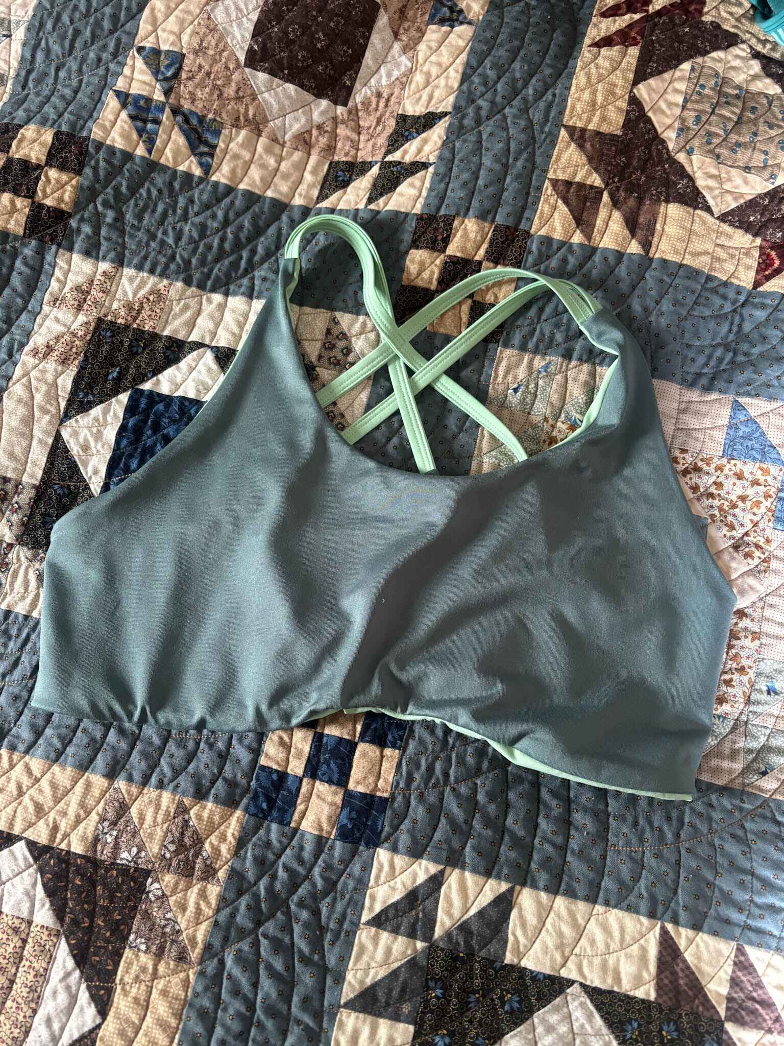 close up of a Tera Kaia sports bra