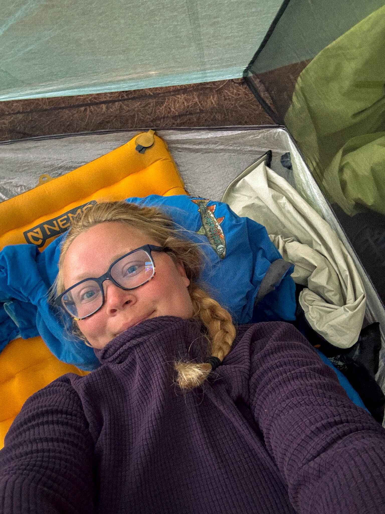 Selfie of the author of the article while hiking the La Cloche Silhouette Trail