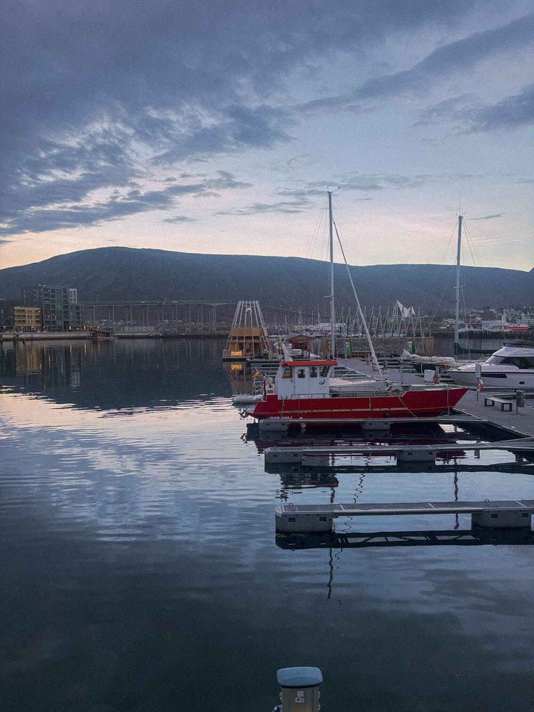image of pust sauna on the harbor in tromso