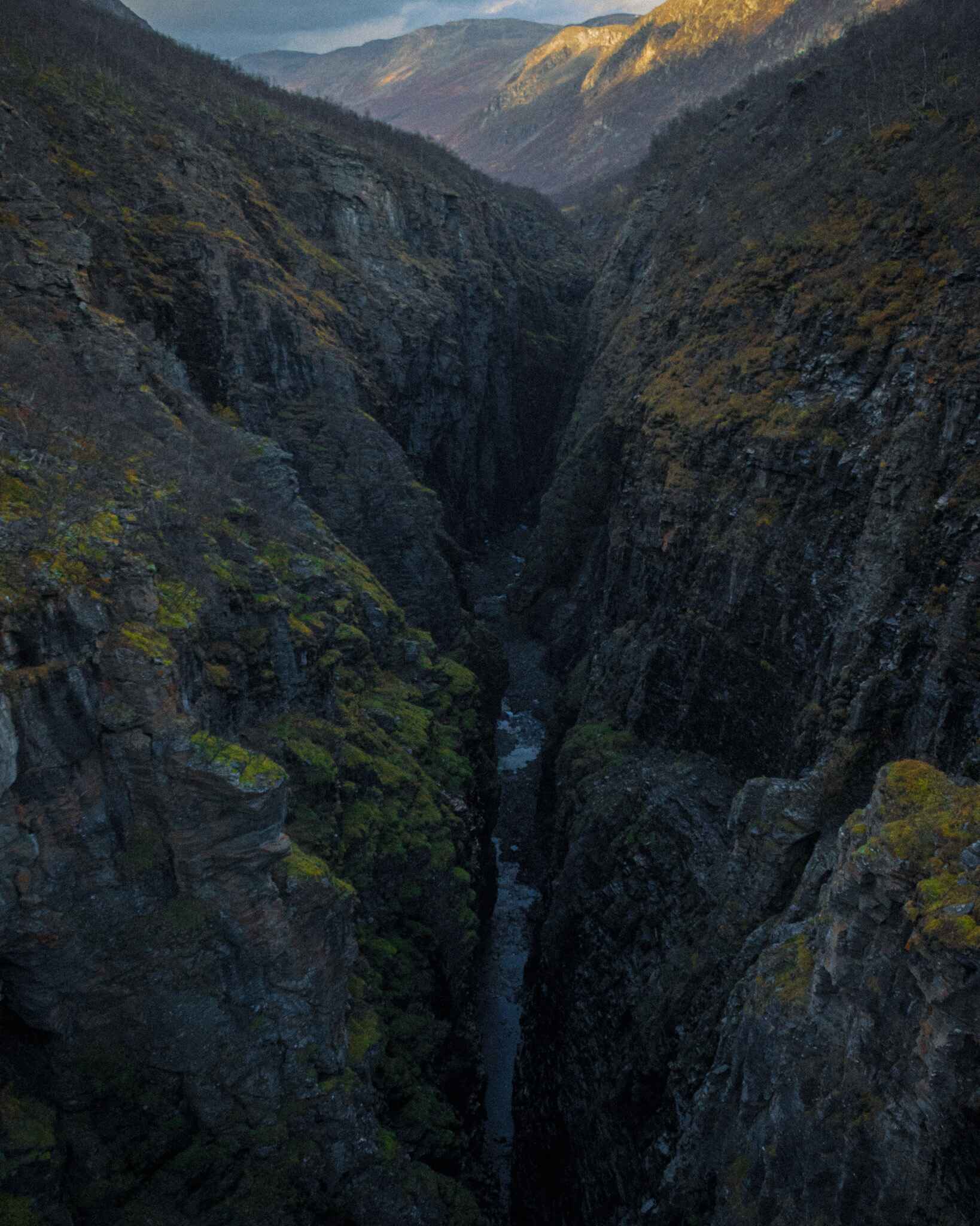 Image of the Gorsa Canyon in the Lyngen Alps