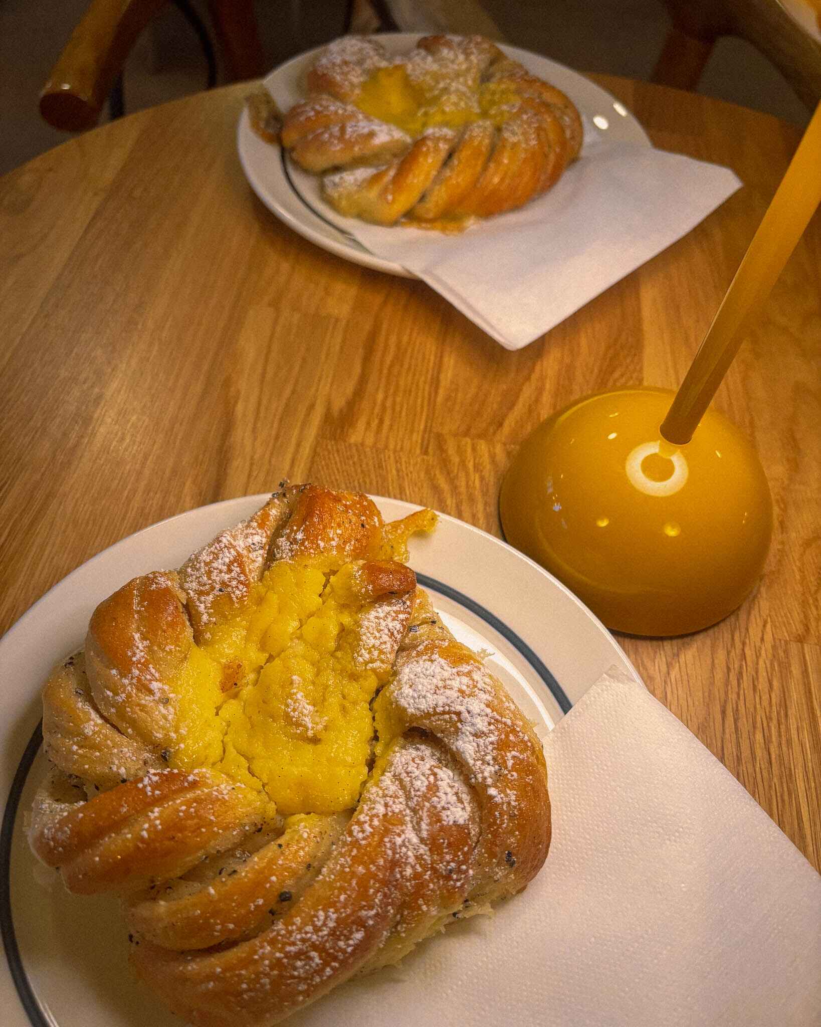 Image of the best cardamom bun I've quite literally ever tasted