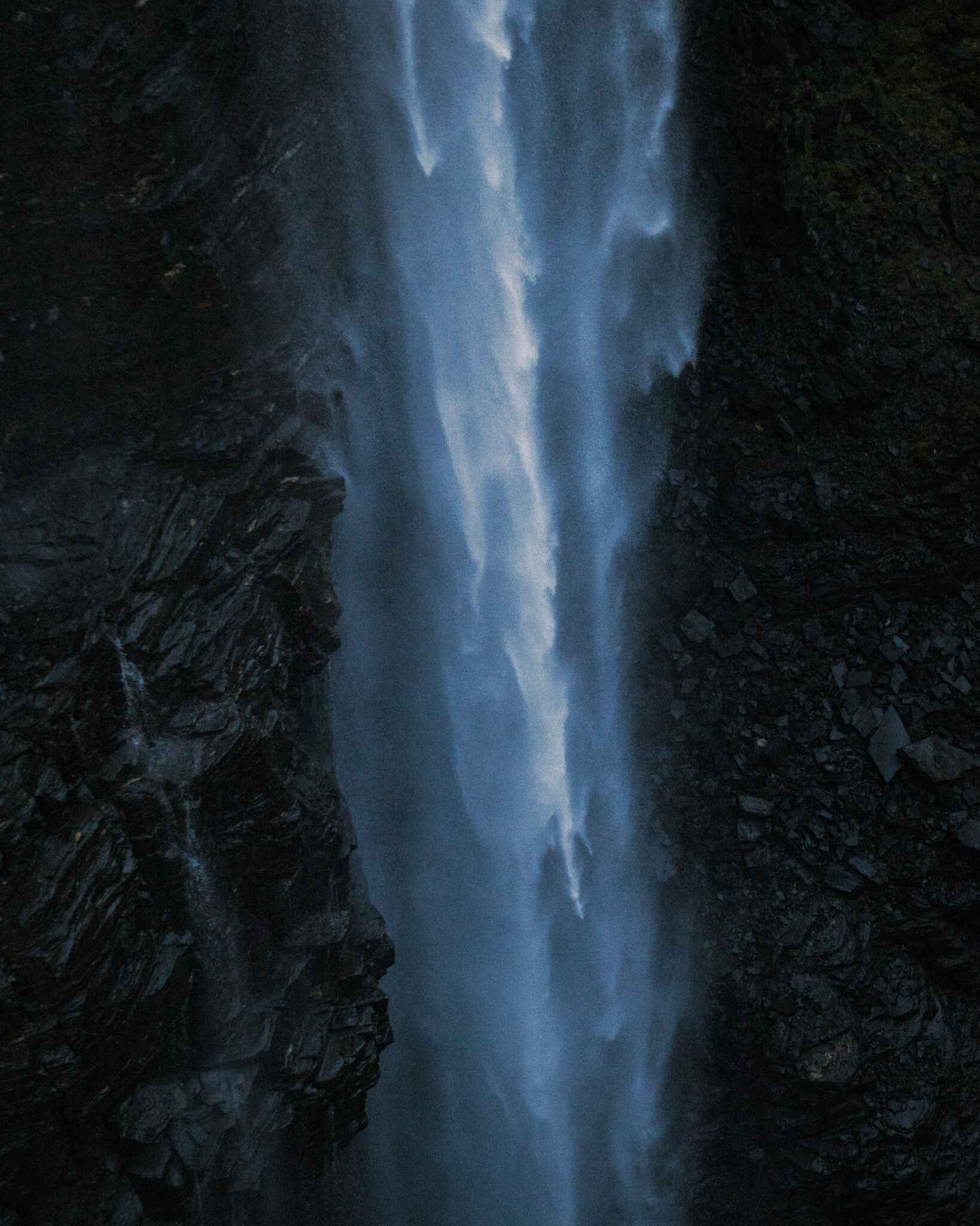 Image of Gorsa waterfall cascading into a canyon